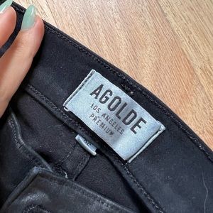 Agolde Leather Skinny Jeans
